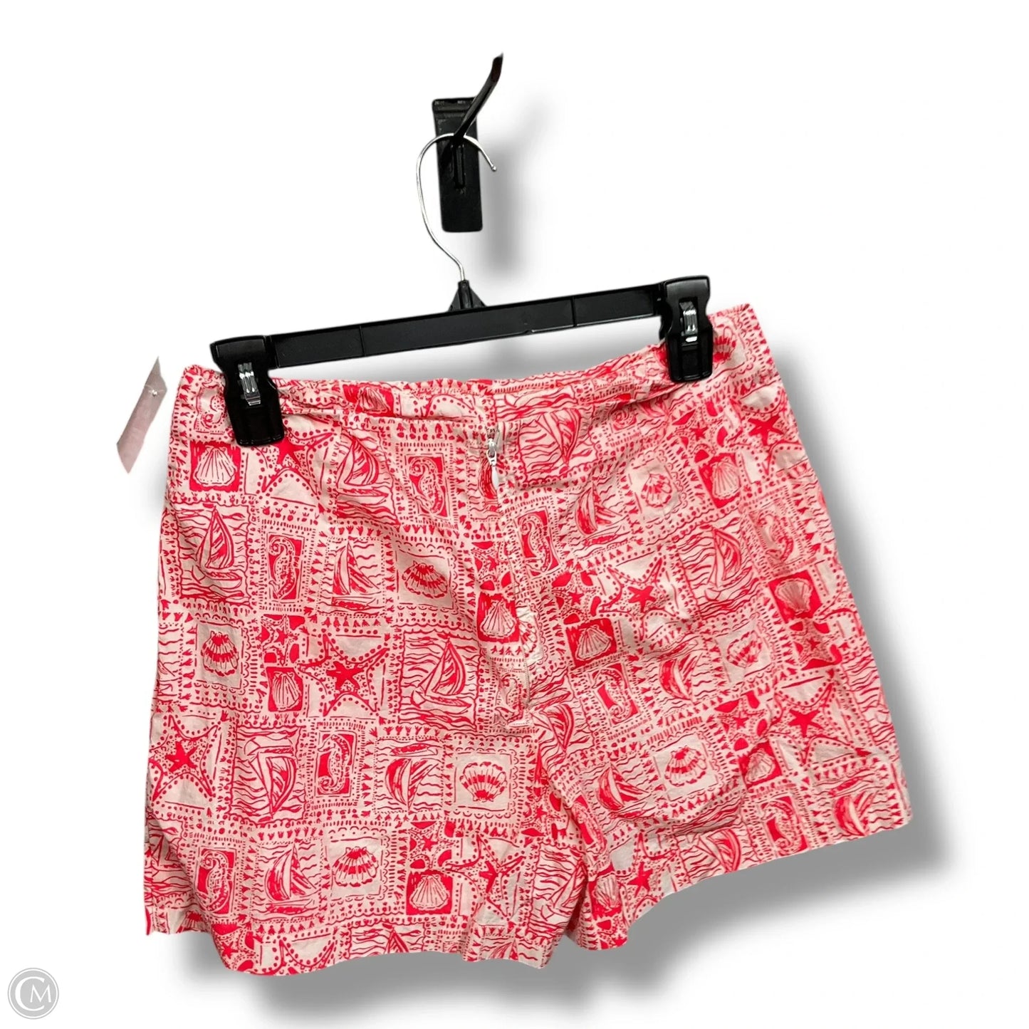 Skort Designer By Lilly Pulitzer In Pink & White, Size: S