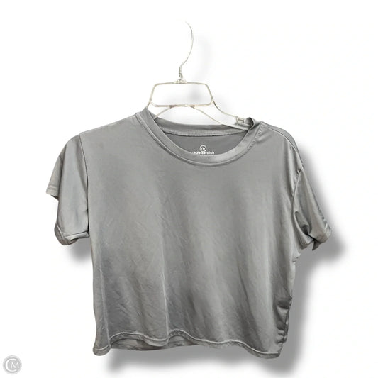 Athletic Top Short Sleeve By Clothes Mentor In Grey, Size: M