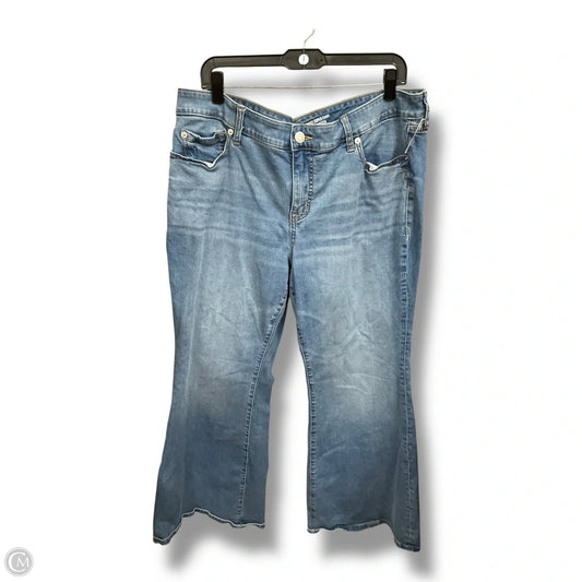 Jeans Flared By Torrid In Blue Denim, Size: 18