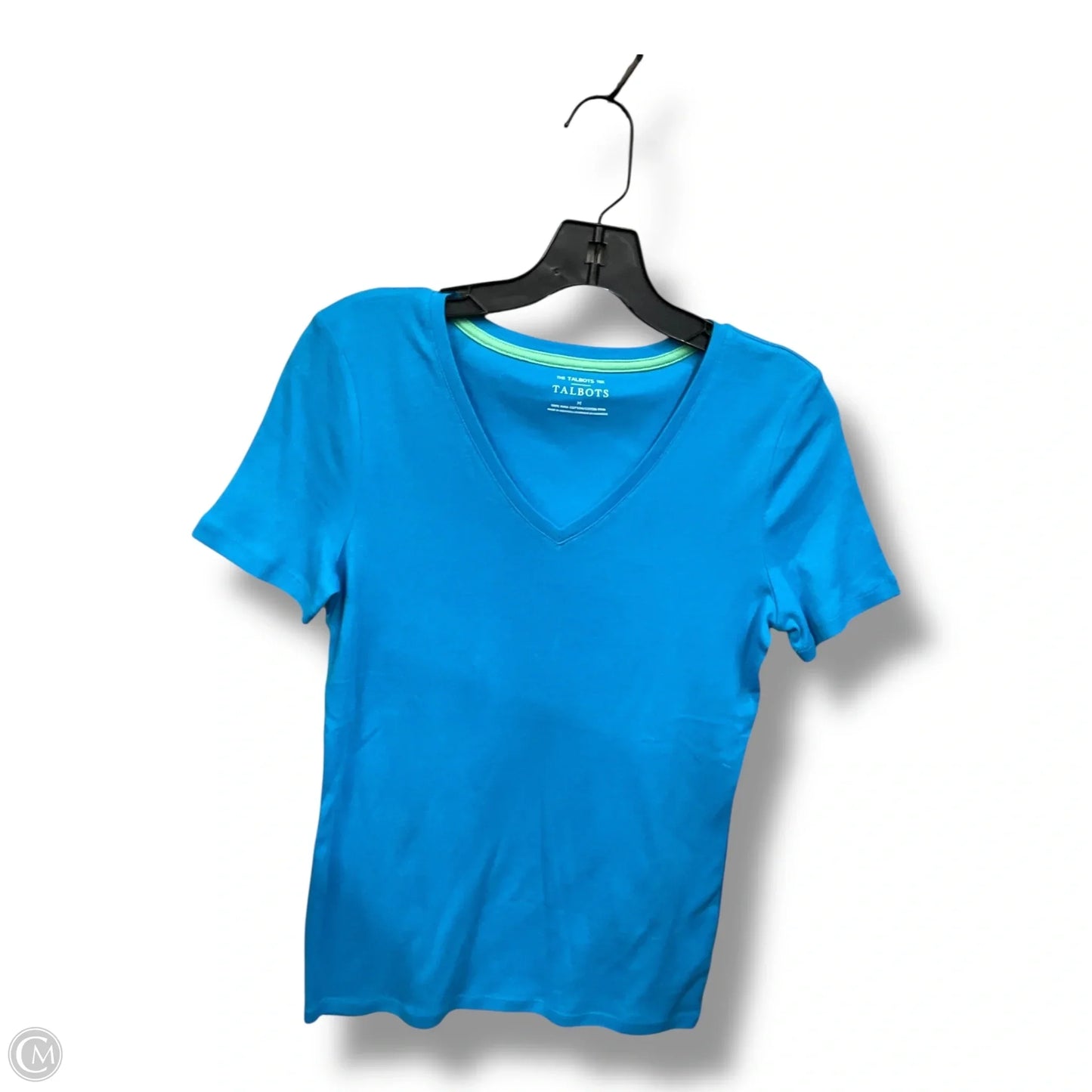 Top Short Sleeve By Talbots In Blue, Size: M