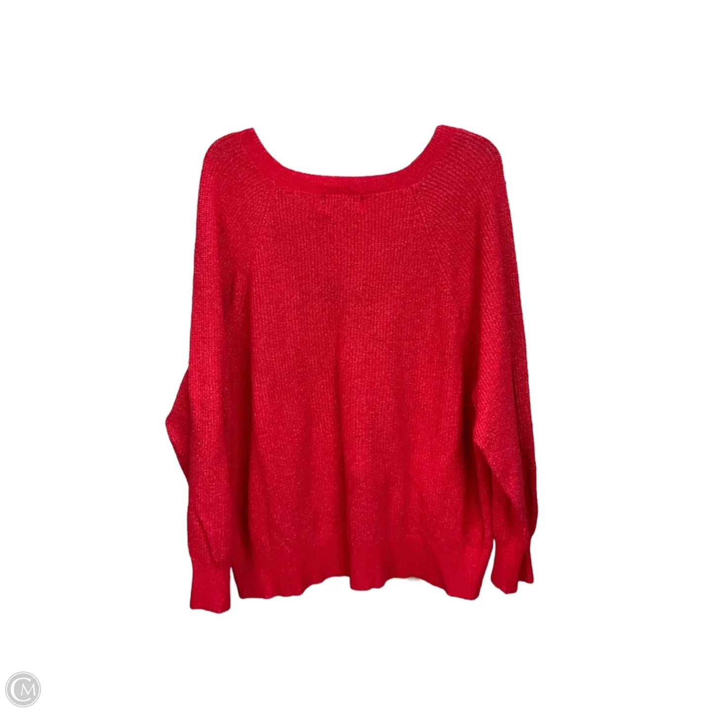Sweater By Old Navy In Red, Size: 2x