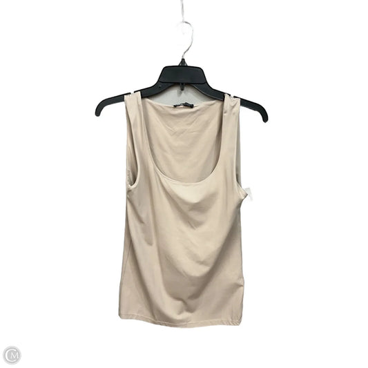 Top Long Sleeve By Zara In Beige, Size: M