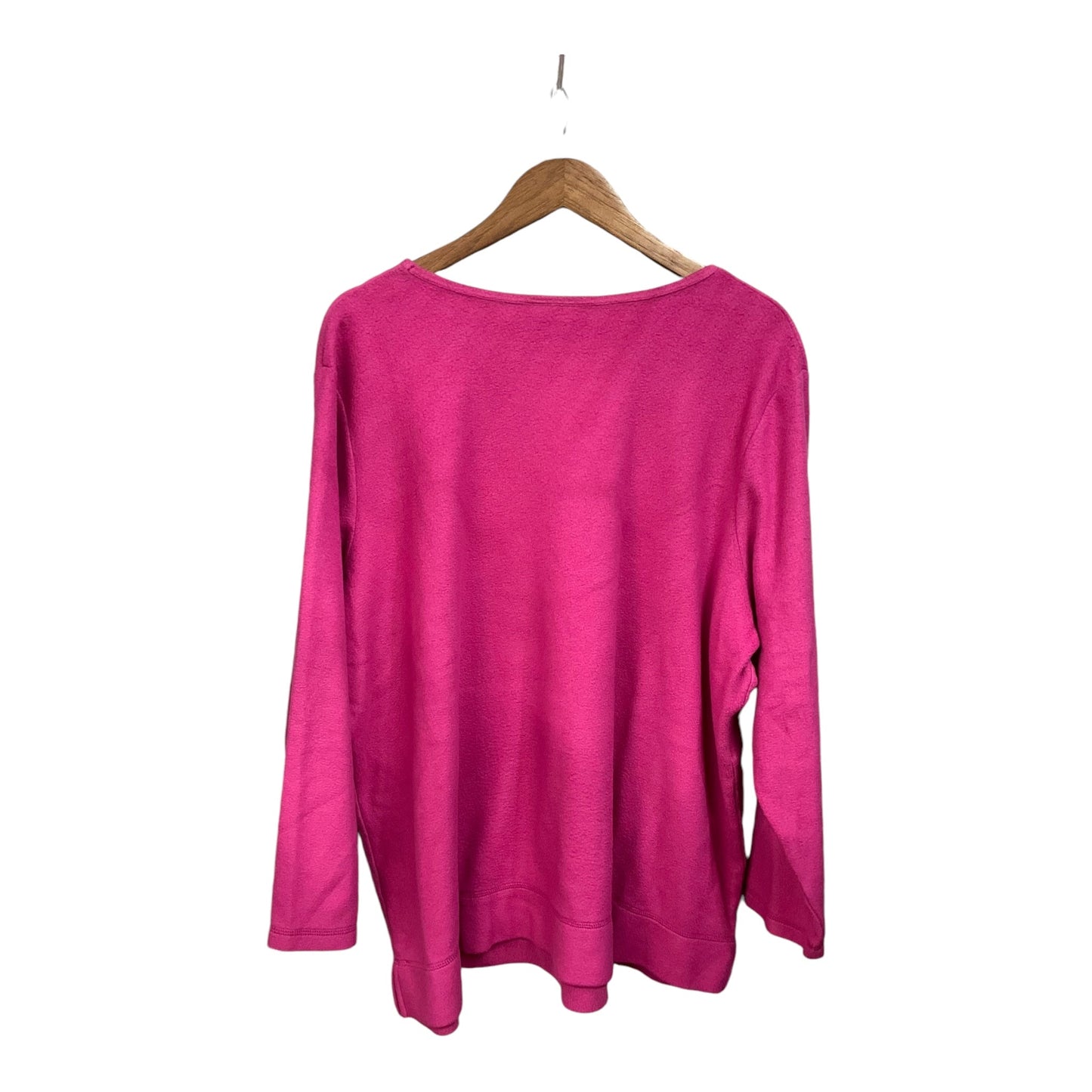 Athletic Sweatshirt Crewneck By Woman Within In Pink, Size: 2x