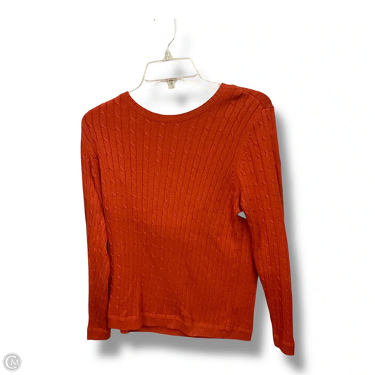 Sweater By Croft And Barrow In Copper, Size: M