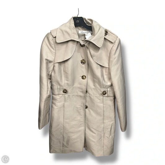 Coat Trench Coat By Kenneth Cole In Beige, Size: M