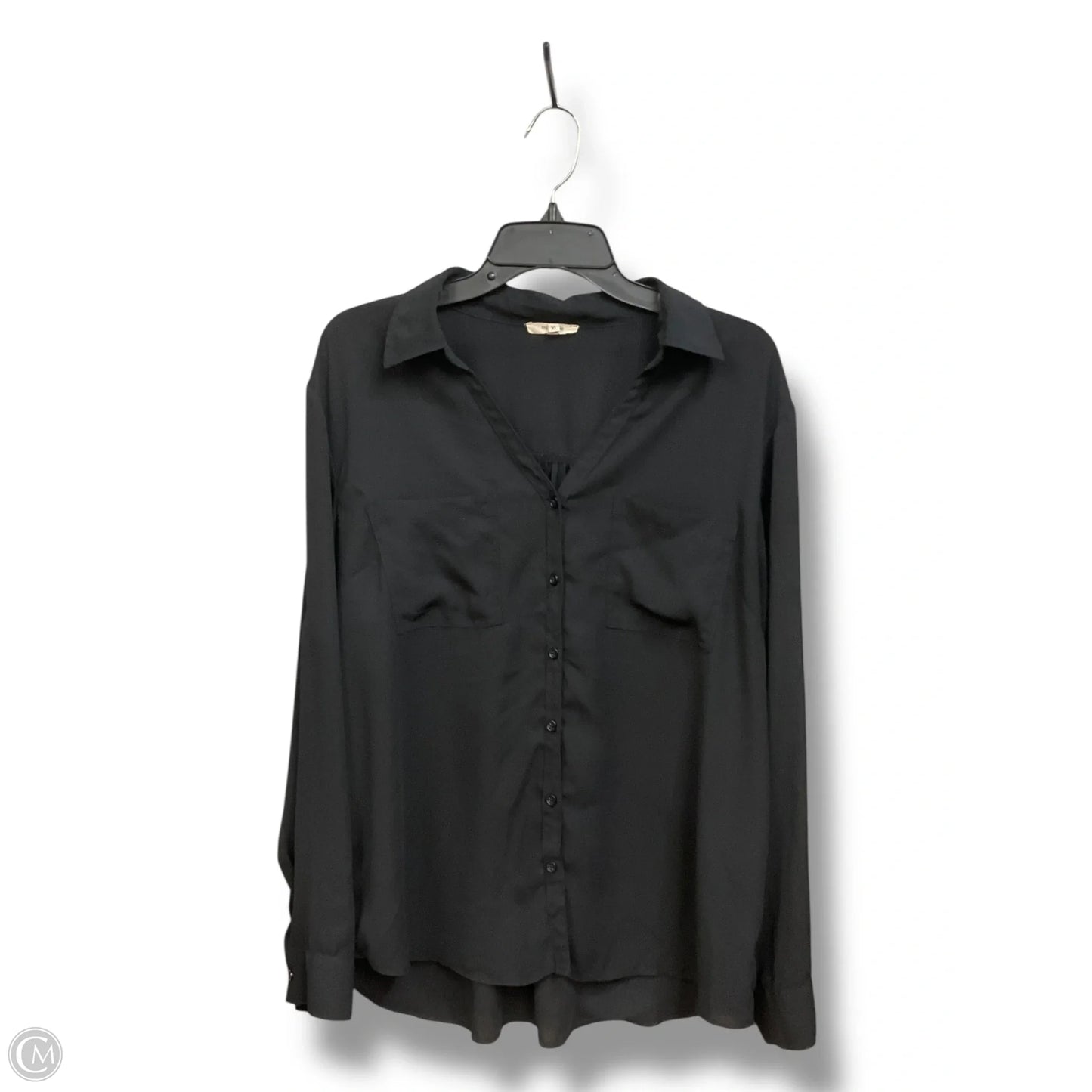 Blouse Long Sleeve By Maurices In Black, Size: Xl