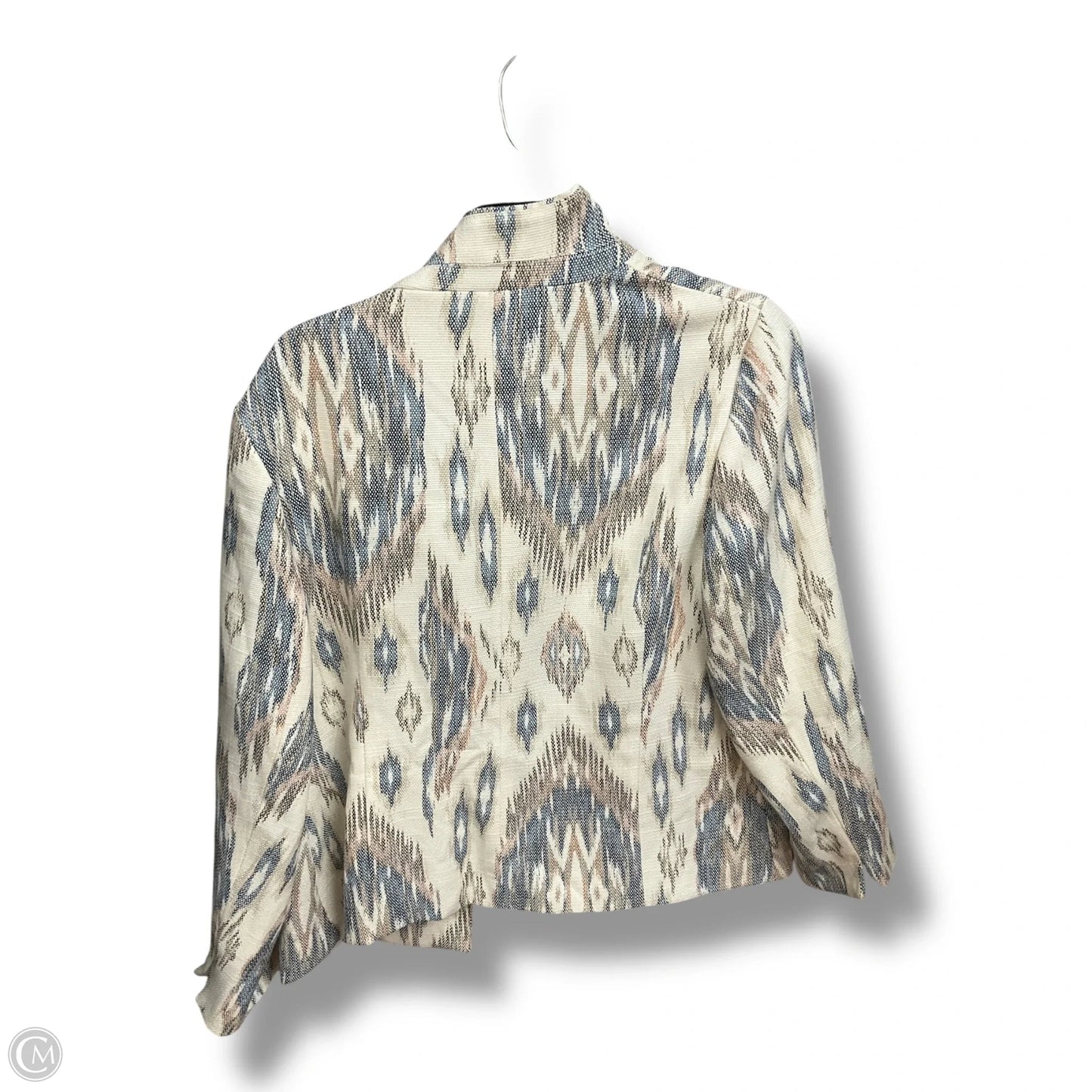 Blazer By Chicos In Snakeskin Print, Size: L