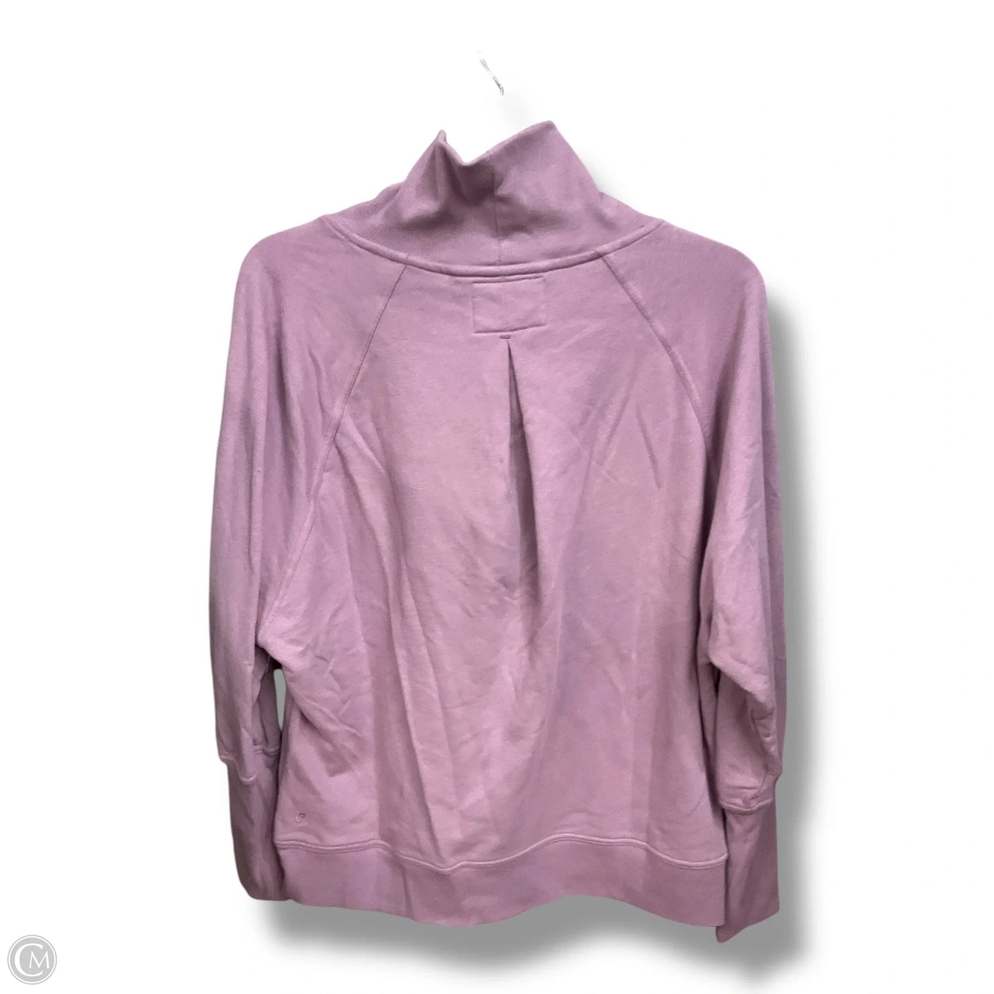 Athletic Sweatshirt Collar By Champion In Purple, Size: L
