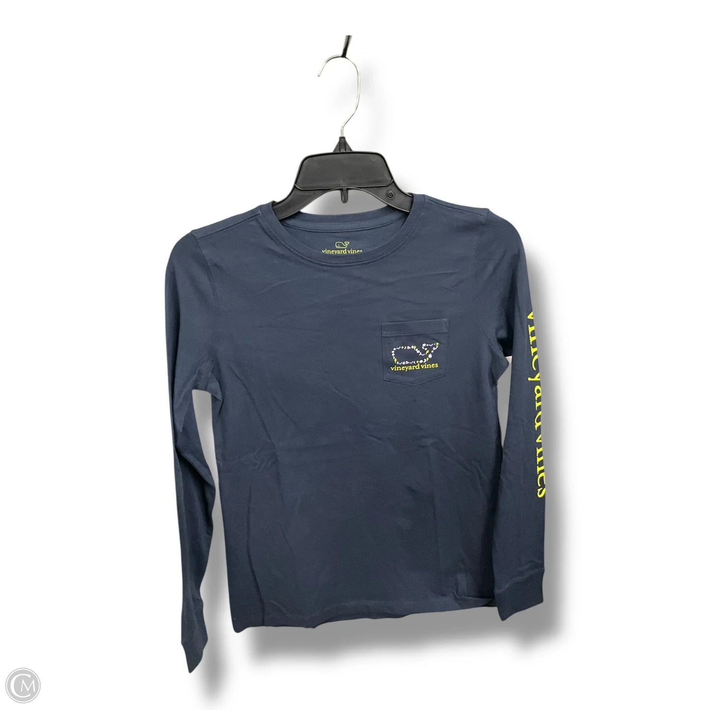 Top Long Sleeve By Vineyard Vines In Navy, Size: Xxs