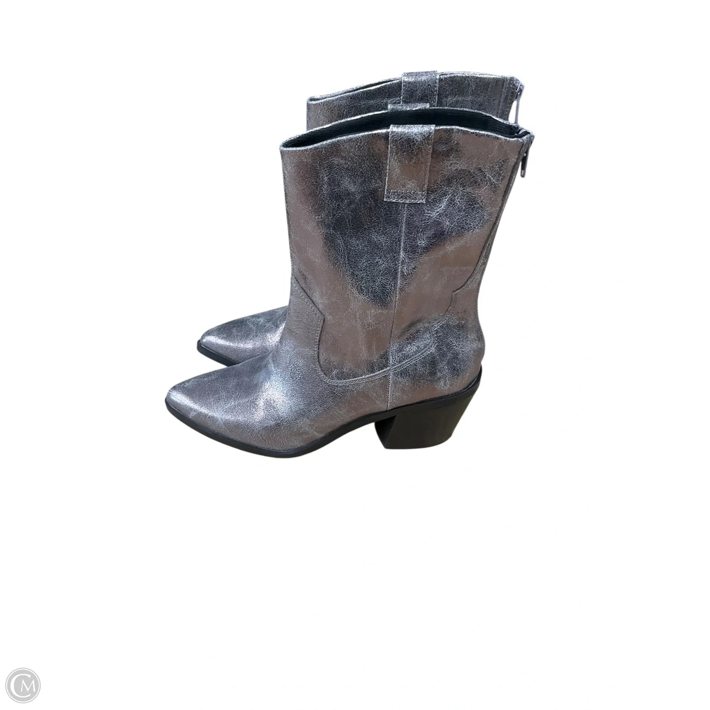 Boots Western By Dolce Vita In Silver, Size: 8.5