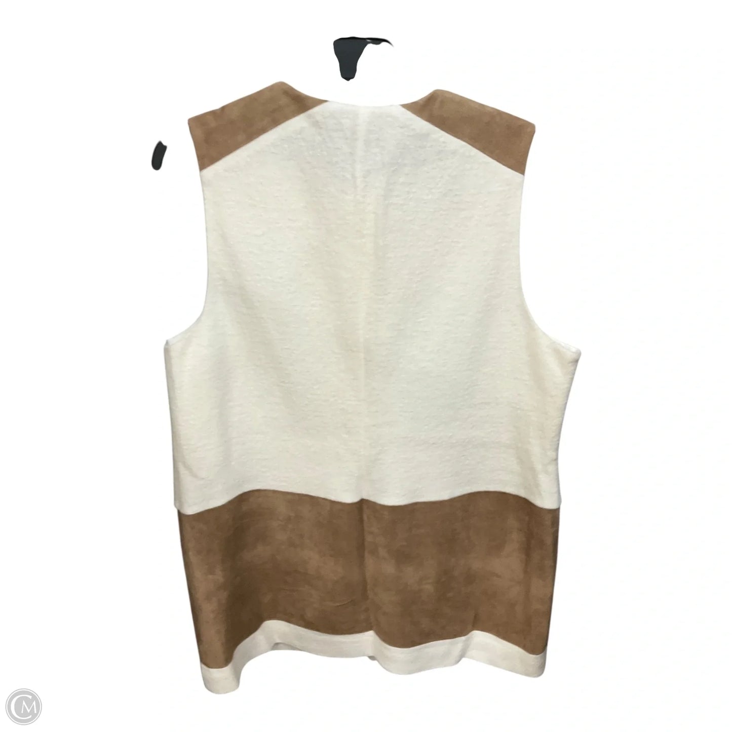 Vest Other By Chicos In Tan & White, Size: 2