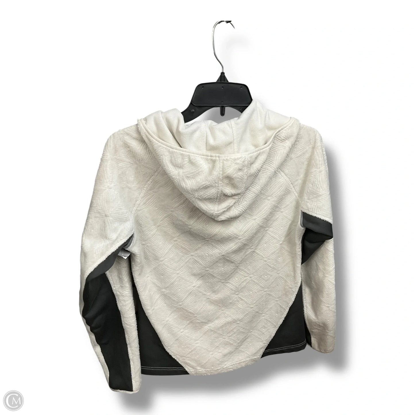 Athletic Jacket By Eddie Bauer In Green & White, Size: S