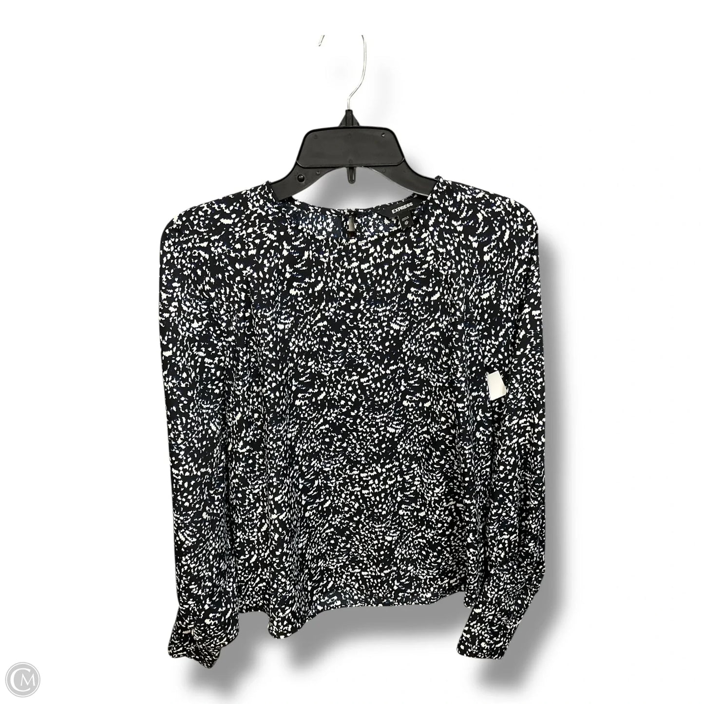 Top Long Sleeve By Express In Multi-colored, Size: Xs