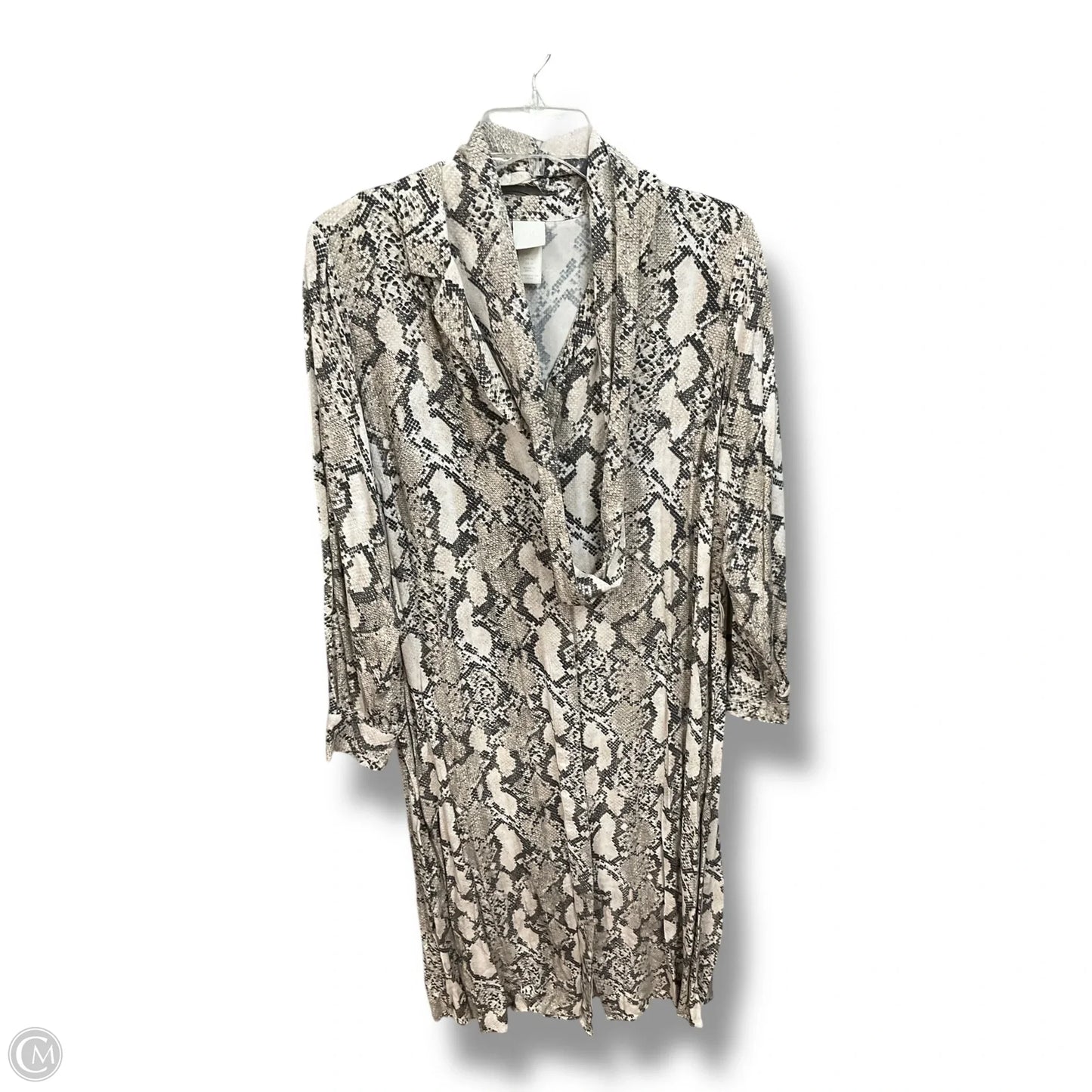 Dress Casual Midi By H&m In Snakeskin Print, Size: M