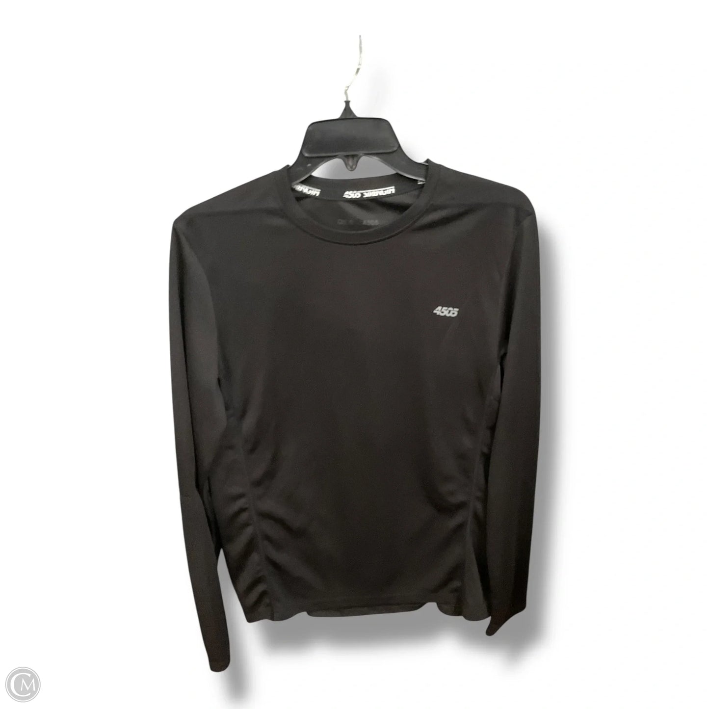 Athletic Top Long Sleeve Collar By Asos In Black, Size: M