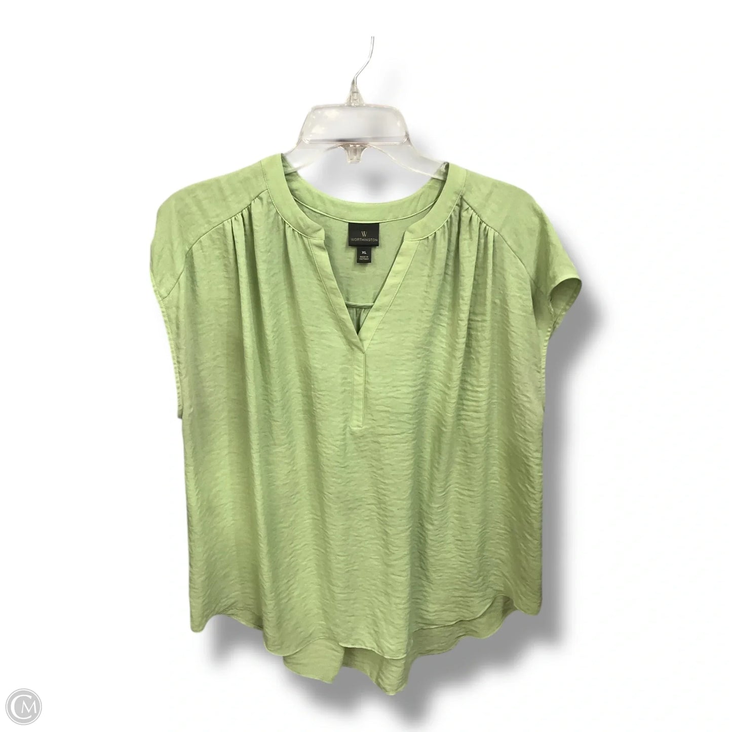 Top Sleeveless By Worthington In Green, Size: Xl