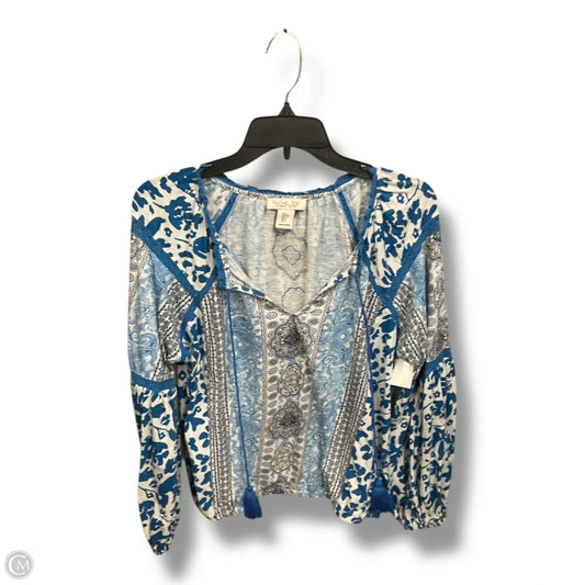 Top Long Sleeve By Rachel Zoe In Paisley Print, Size: L