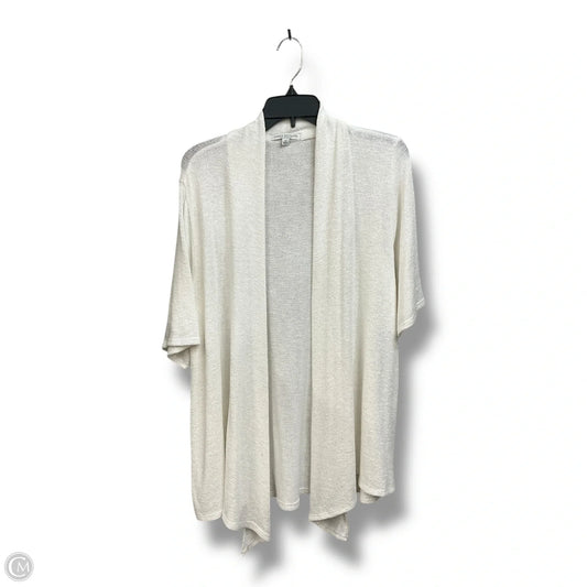 Cardigan By Green Envelope In White, Size: 1x