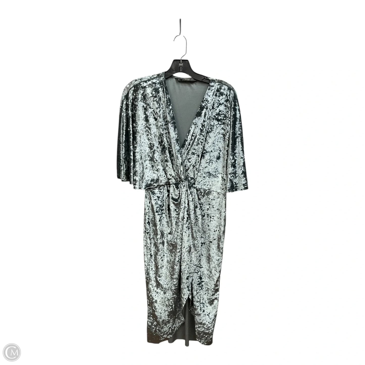 Dress Casual Short By Zara Basic In Blue, Size: L