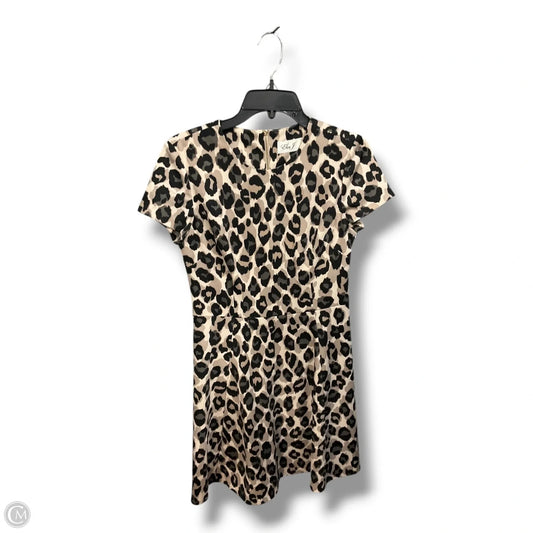 Dress Casual Short By Eliza J In Animal Print, Size: S