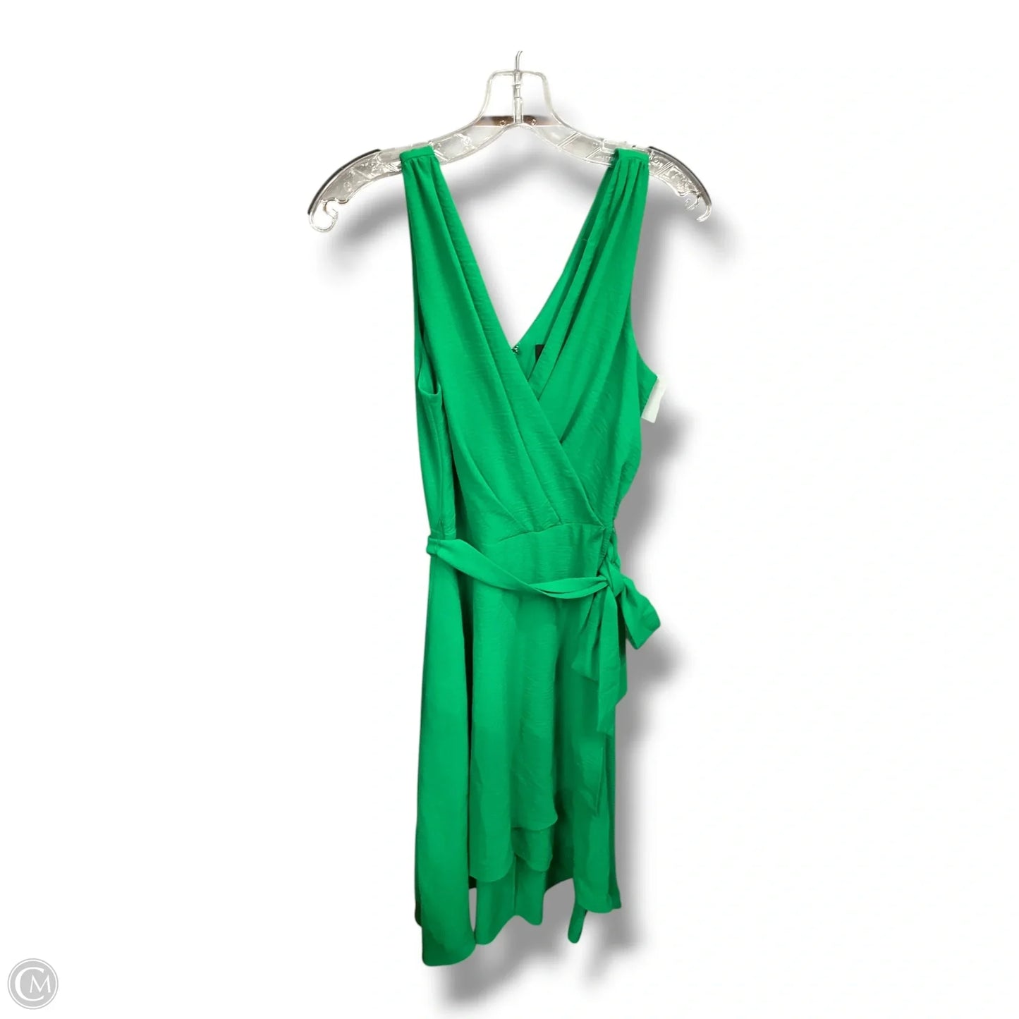 Dress Casual Midi By Dkny In Green, Size: M
