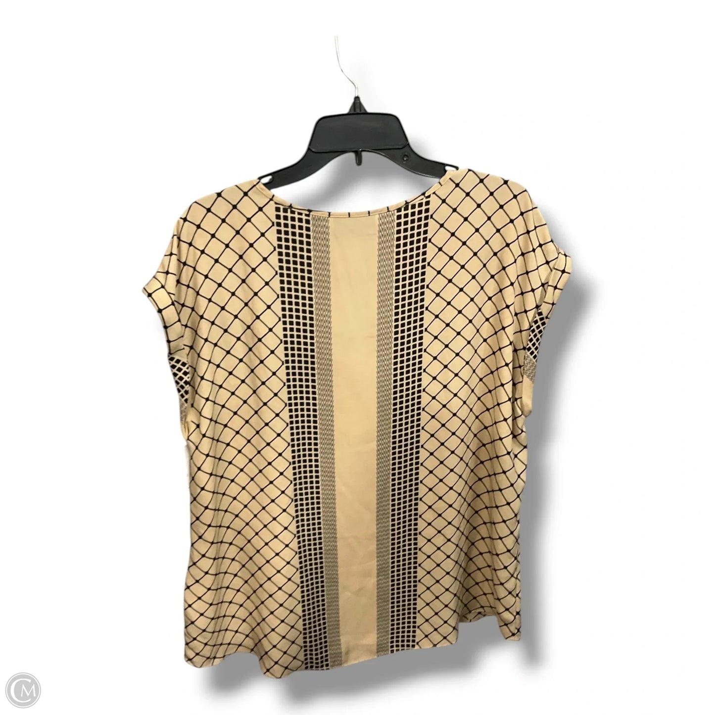 Top Sleeveless By New York And Co In Black & Tan, Size: Xl