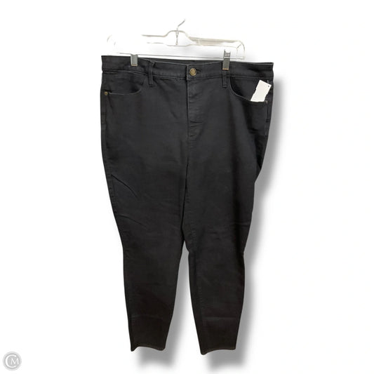Jeans Jeggings By Talbots In Black Denim, Size: 14
