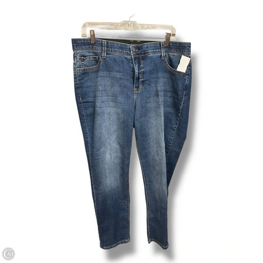 Jeans Skinny By Curve Appeal In Blue Denim, Size: 16