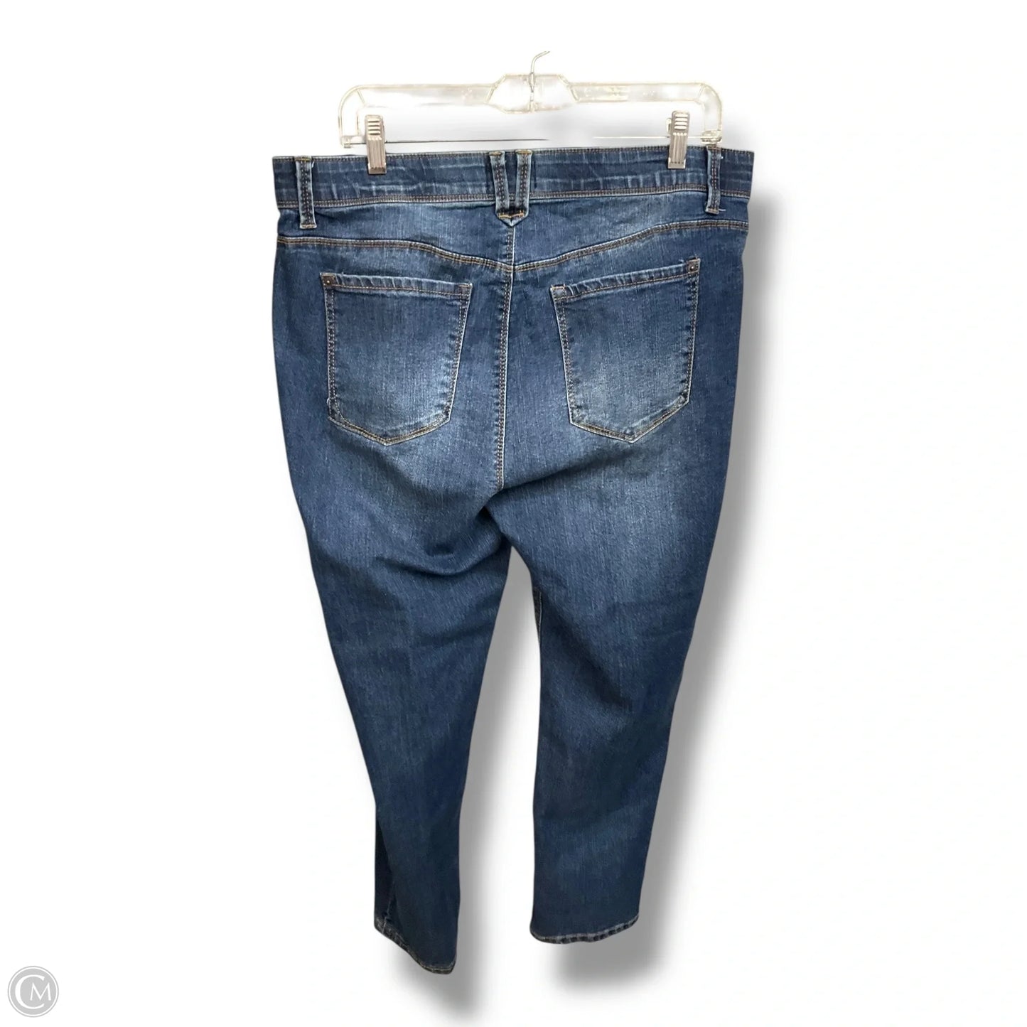 Jeans Skinny By Curve Appeal In Blue Denim, Size: 16