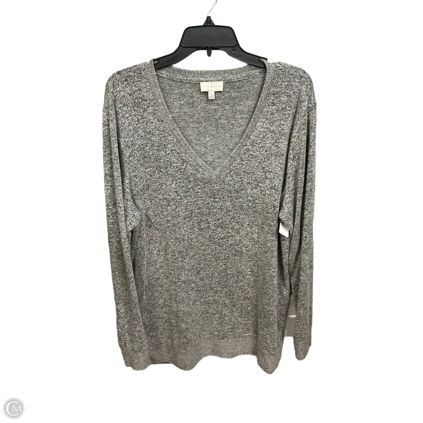 Tunic Long Sleeve By Lucky Brand In Grey, Size: L