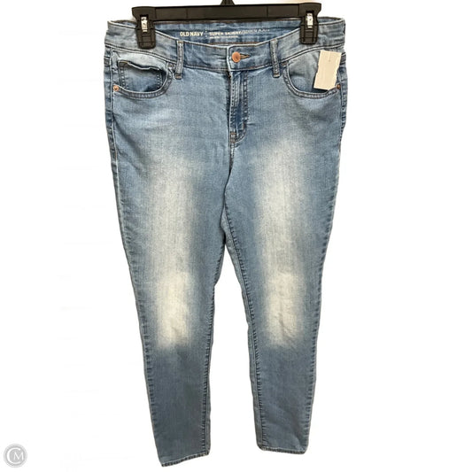 Jeans Skinny By Old Navy In Blue Denim, Size: 8