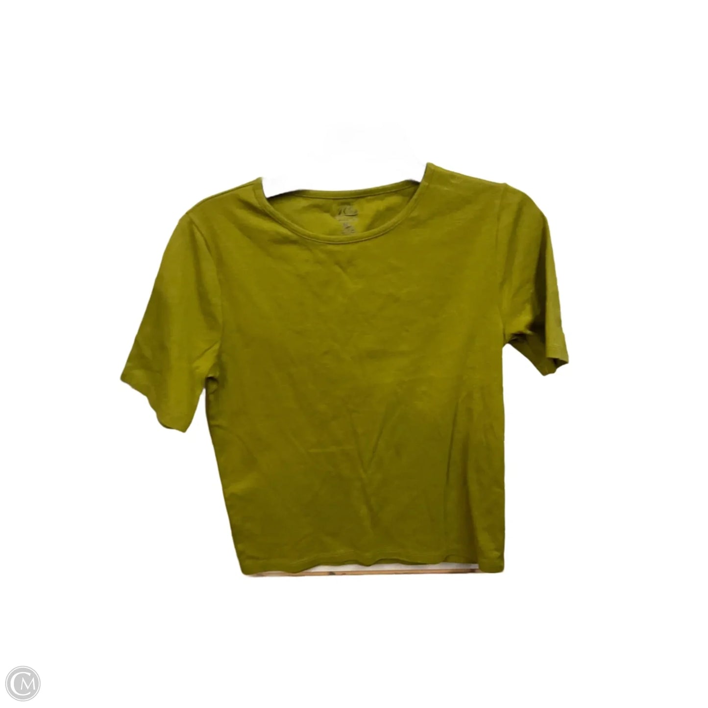 Top Short Sleeve Basic By J. Crew In Chartreuse, Size: L