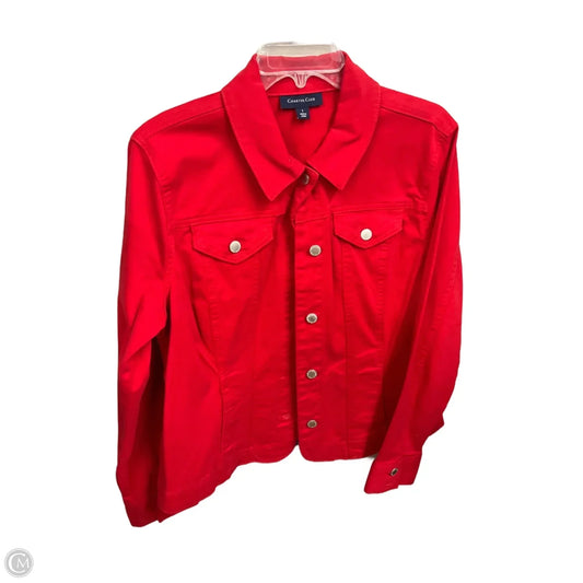 Jacket Other By Charter Club In Red, Size: L