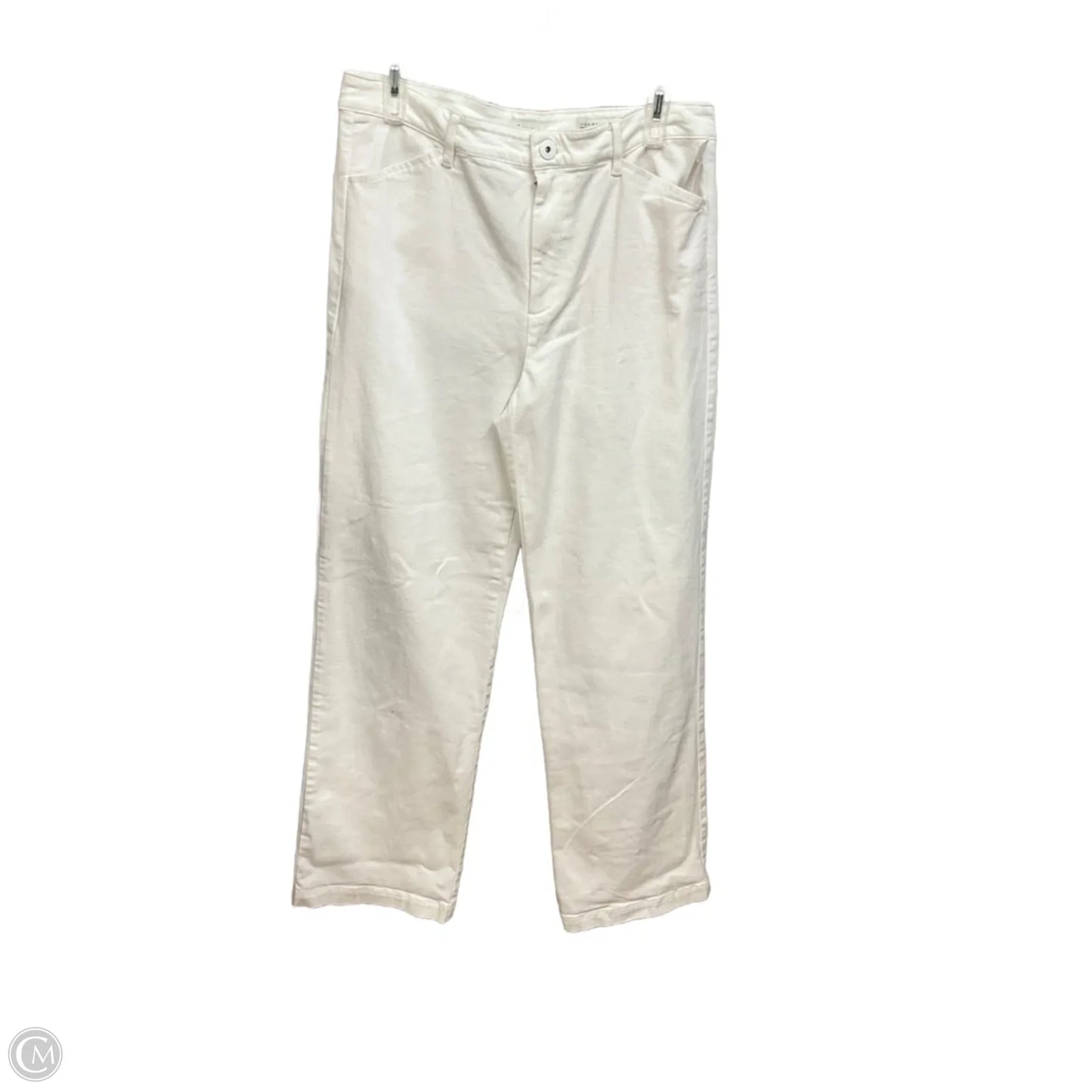Pants Wide Leg By J. Jill In White Denim, Size: 12