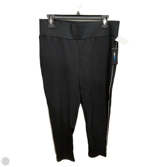 Pants Leggings By Alice Blue In Black & Silver, Size: 16