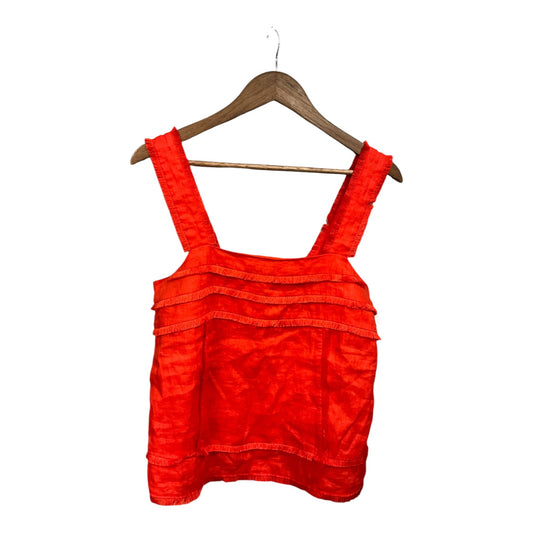 Top Sleeveless By J. Crew In Orange, Size: S