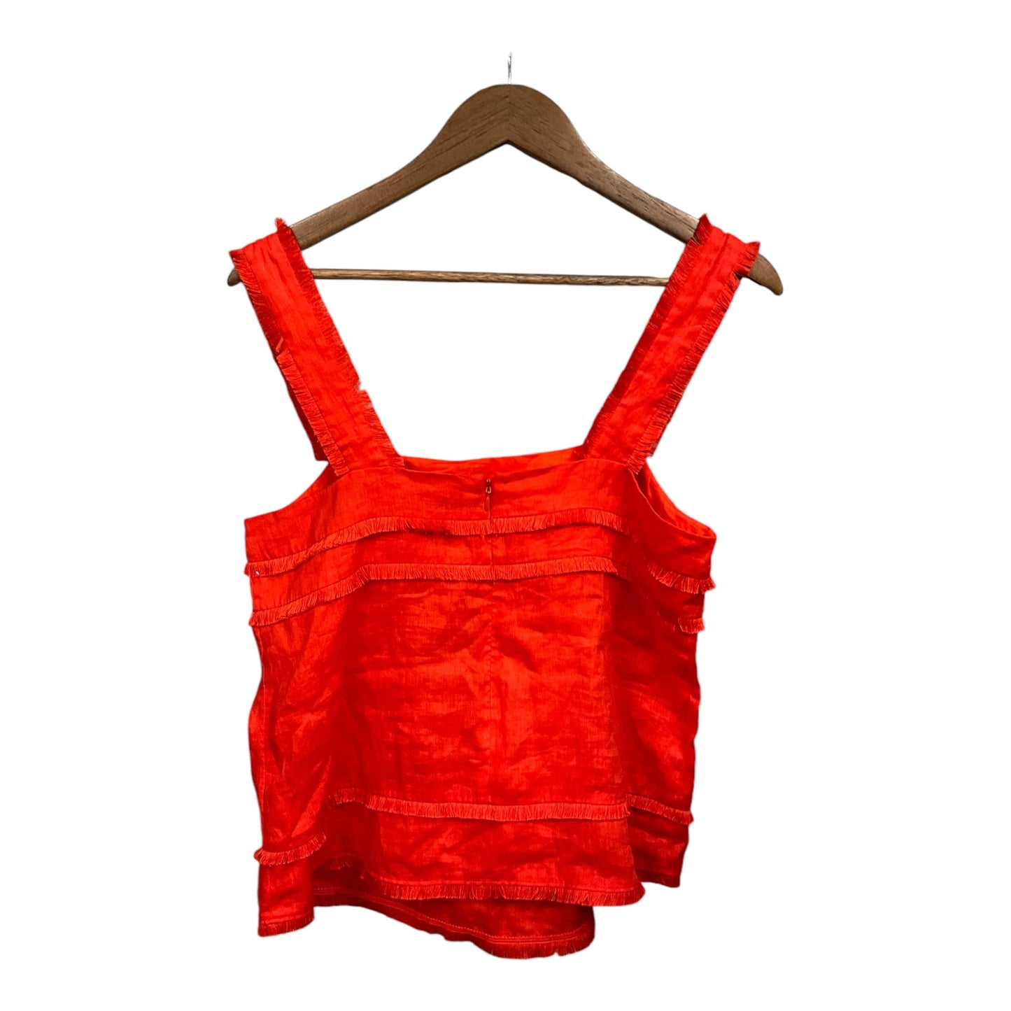 Top Sleeveless By J. Crew In Orange, Size: S