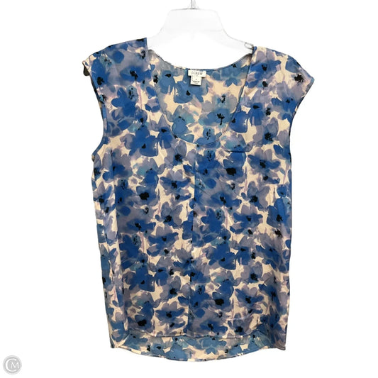 Top Sleeveless By J. Crew In Floral Print, Size: S