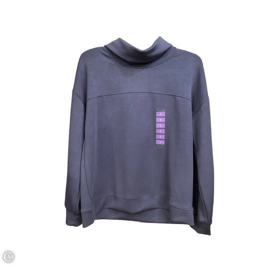 Athletic Top Long Sleeve Collar By Zero Xposure In Blue, Size: S