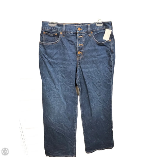 Jeans Wide Leg By J. Crew In Blue Denim, Size: 6