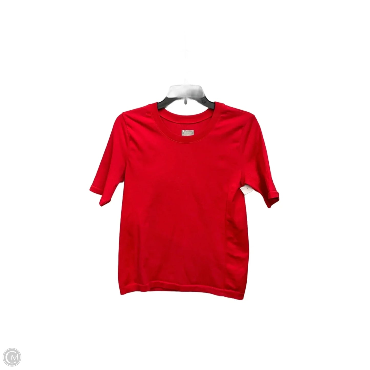 Athletic Top Short Sleeve By Athleta In Red, Size: M