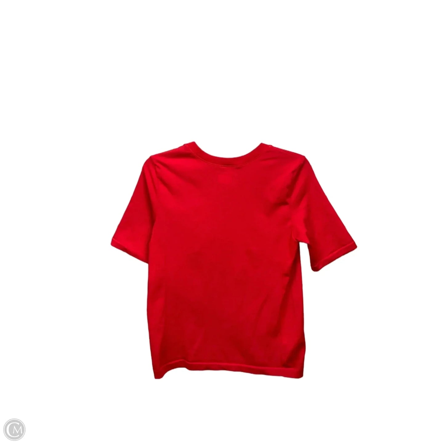 Athletic Top Short Sleeve By Athleta In Red, Size: M