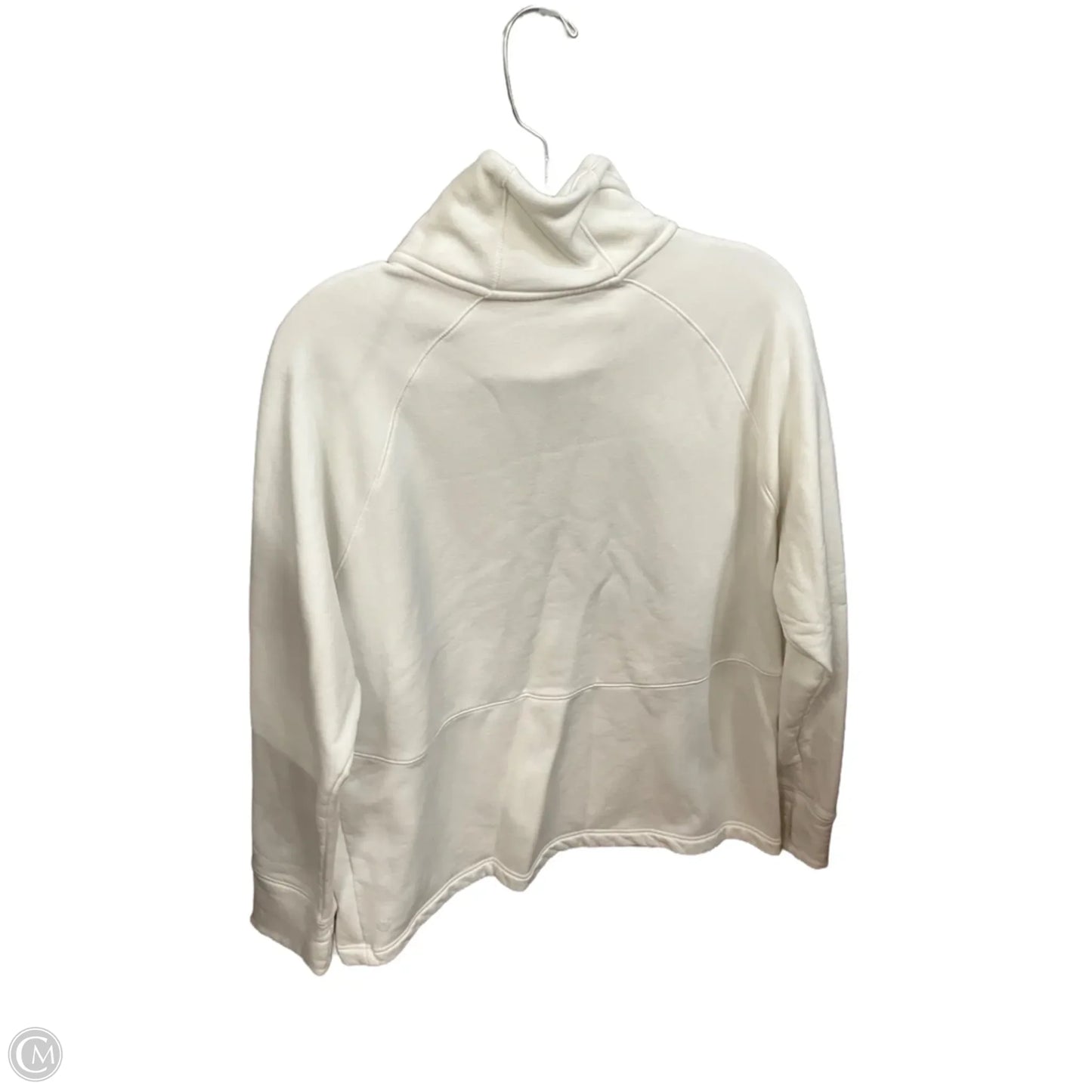Athletic Top Long Sleeve Collar By Athleta In White, Size: Xl
