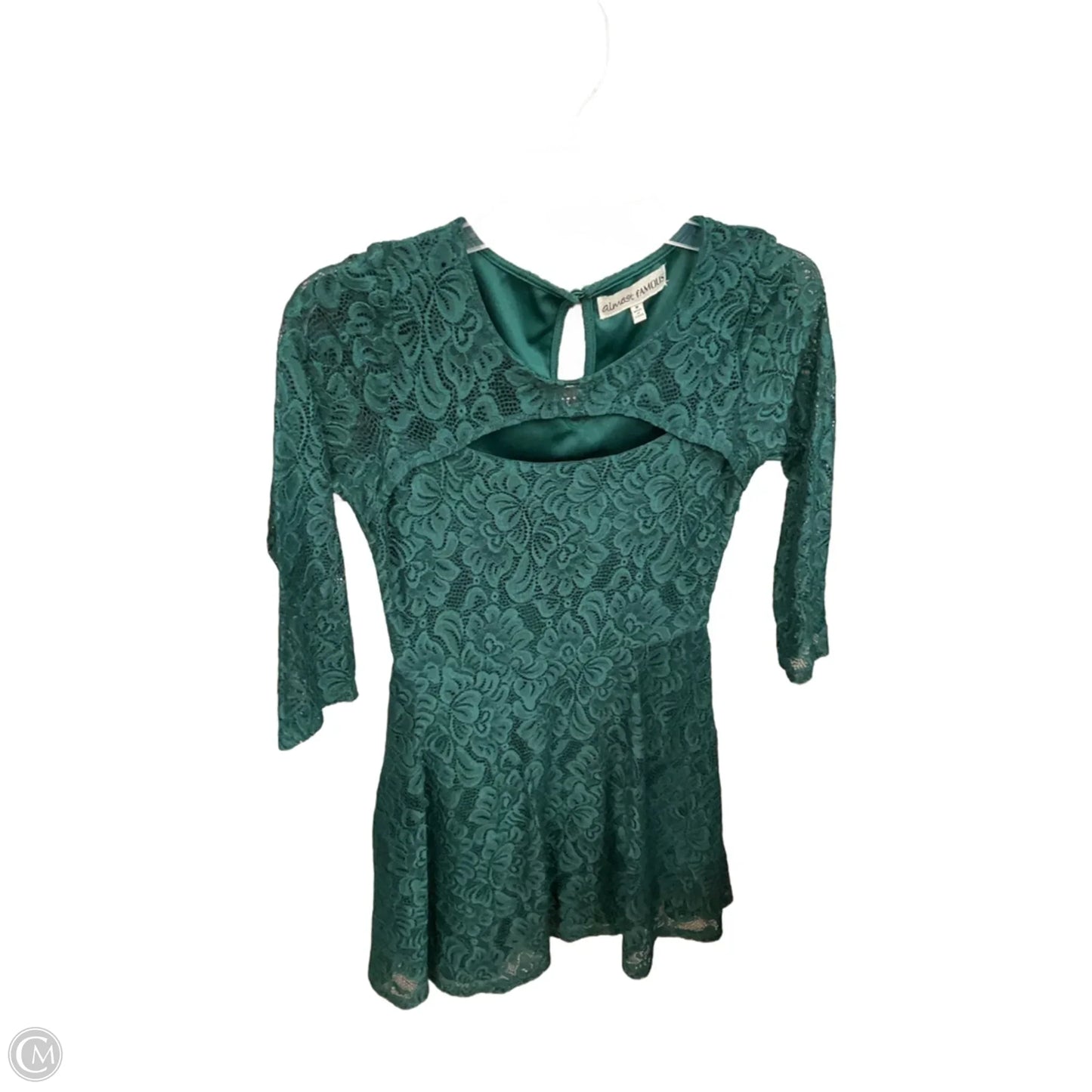 Dress Casual Short By Almost Famous In Green, Size: M