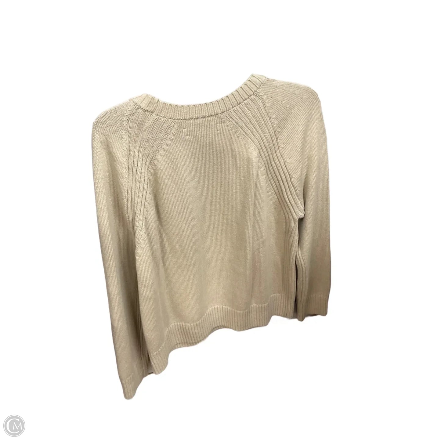 Top Long Sleeve Basic By Loft In Beige, Size: M