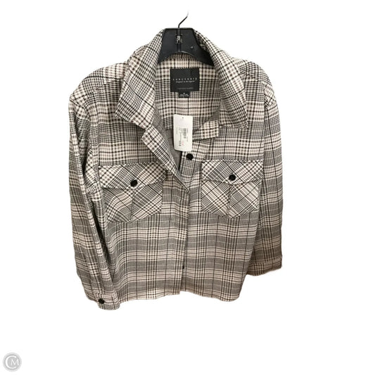 Jacket Shirt By Sanctuary In Plaid Pattern, Size: M