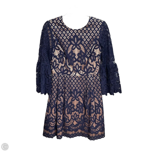 Dress Casual Midi By Eliza J In Blue & Cream, Size: Xs