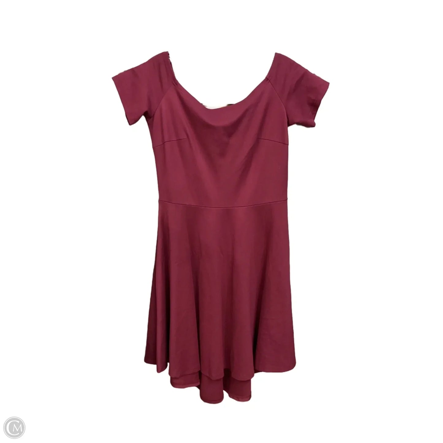 Dress Casual Short By Clothes Mentor In Maroon, Size: L