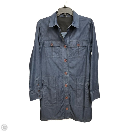 Dress Casual Short By Theory In Blue Denim, Size: M