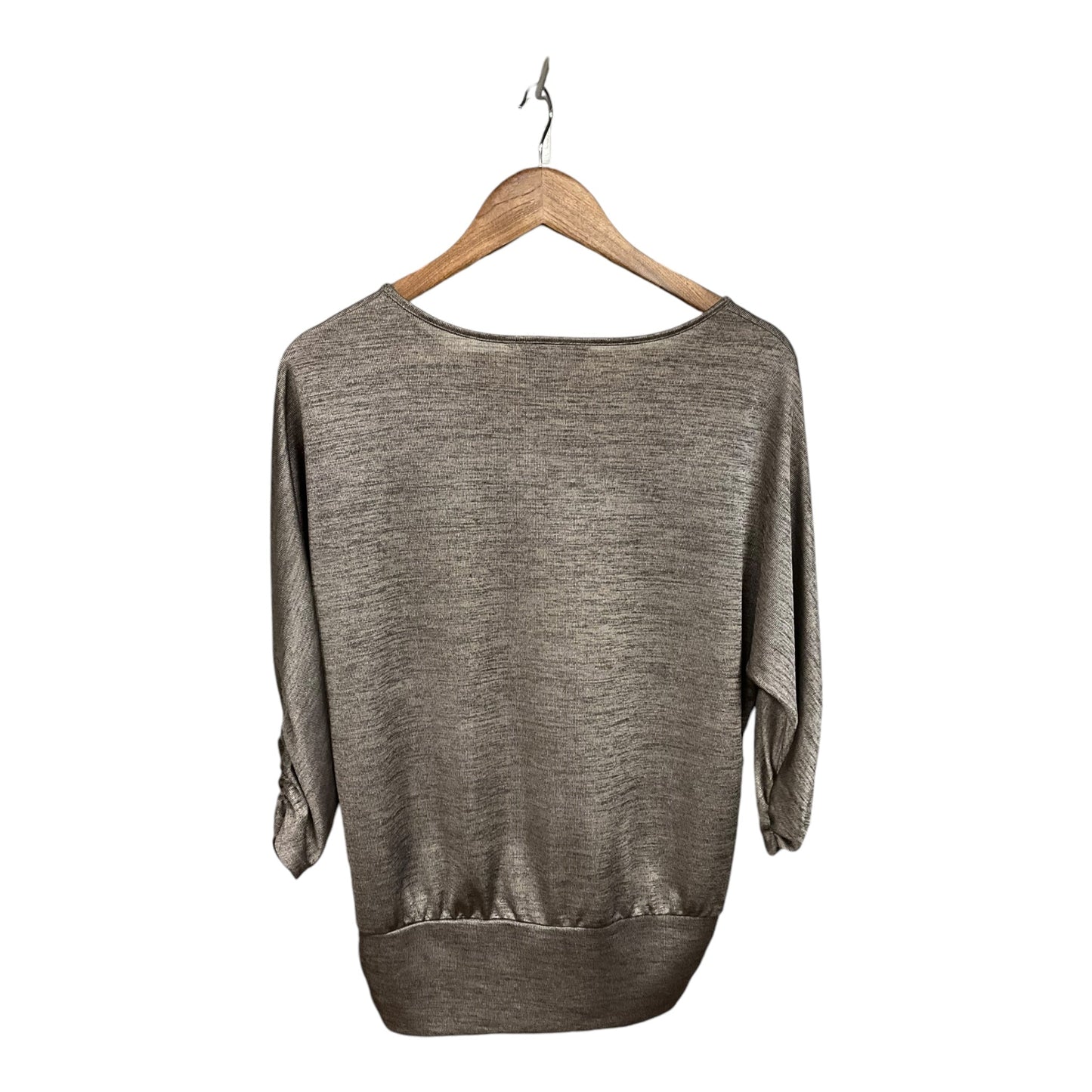 Top Long Sleeve By Apt 9 In Grey, Size: M